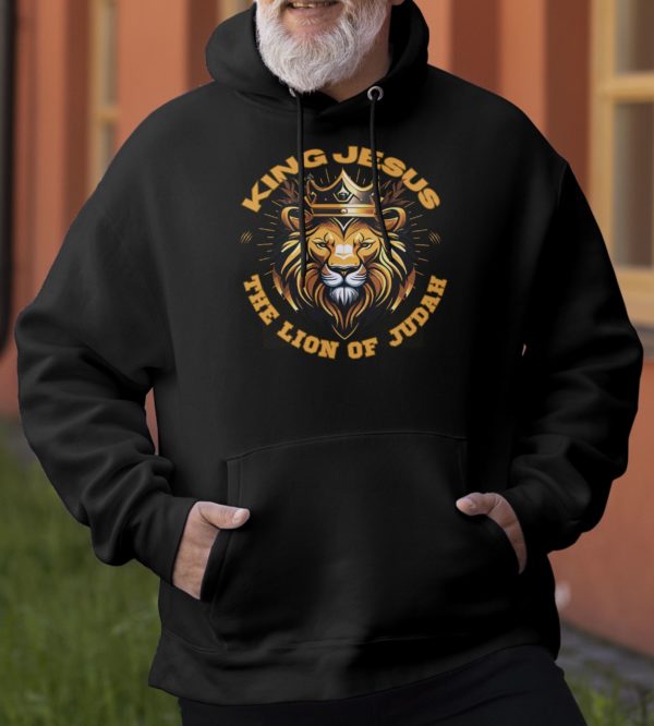 KING JESUS THE LION OF JUDAH HOODIE FOR ADULT