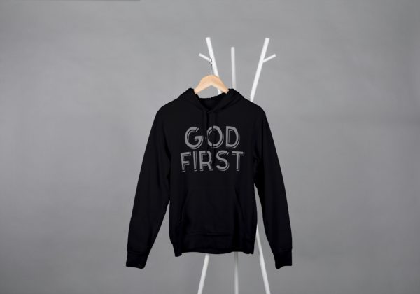 GOD FIRST! HOODIE VERSION PROVERB 3:6 - Image 2