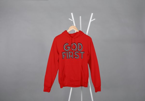 GOD FIRST! HOODIE VERSION PROVERB 3:6 - Image 3